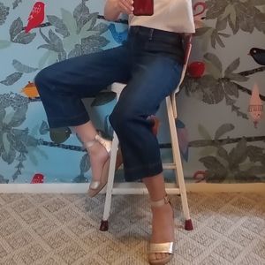 Flawless High Waist Wide Crop Jeans